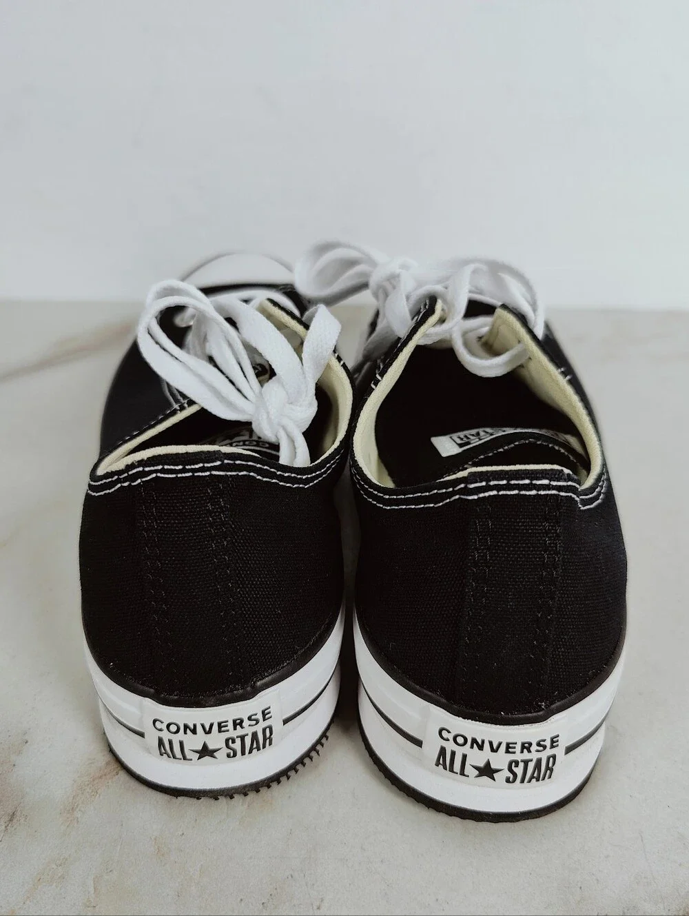 NIB Converse CT All Star Lift Kids' Black Canvas Platform Sneakers, Sz 6